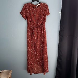 Floral High-Low Dress